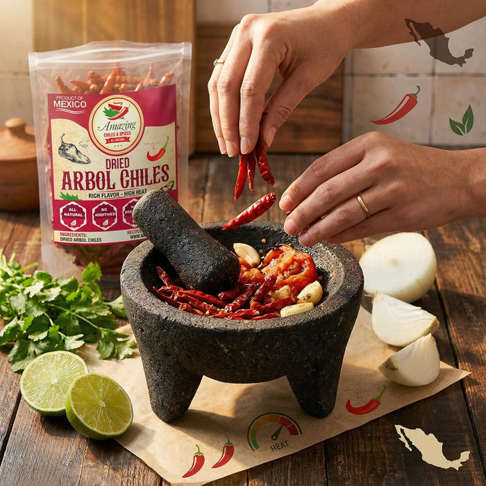 Chile De Arbol Peppers Dried Whole