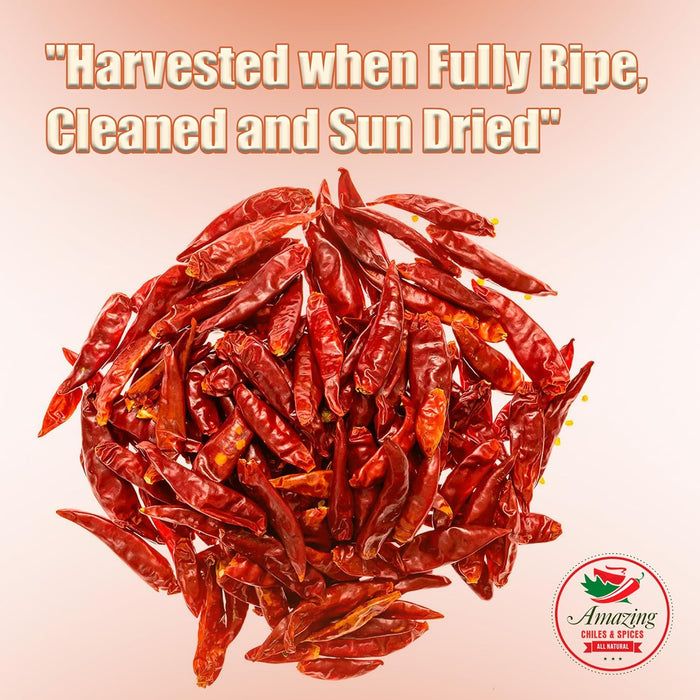 Chile De Arbol Peppers Dried Whole