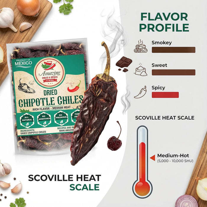 Chipotle Morita Chile Peppers Whole