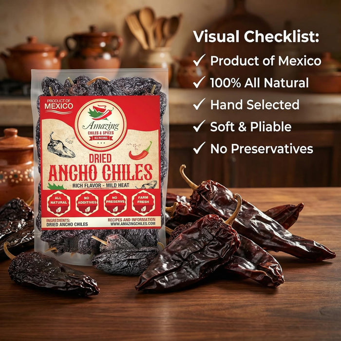 Ancho Chile Peppers Dried Whole