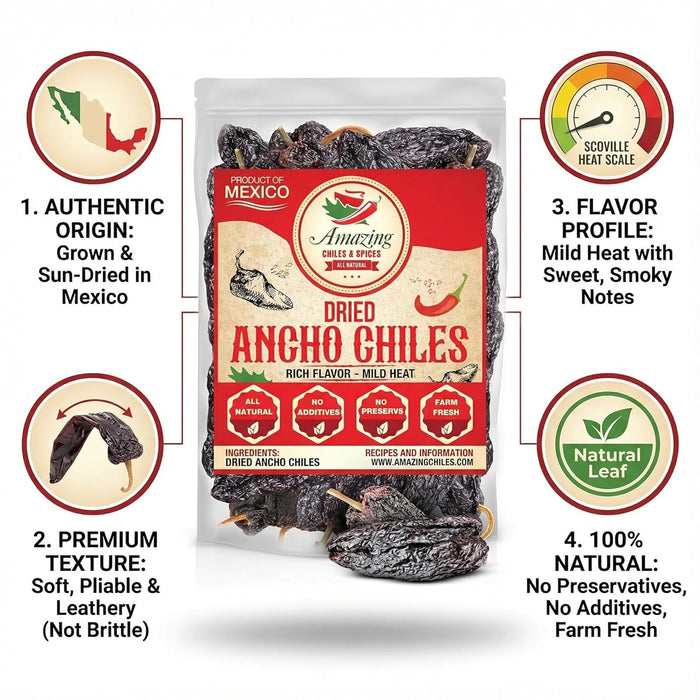 Ancho Chile Peppers Dried Whole