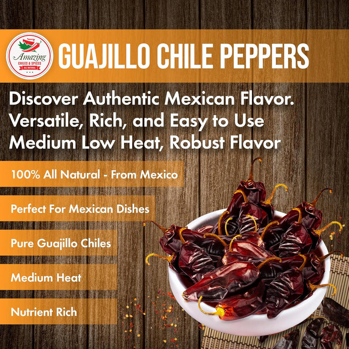 Guajillo Chile Peppers Dried Whole