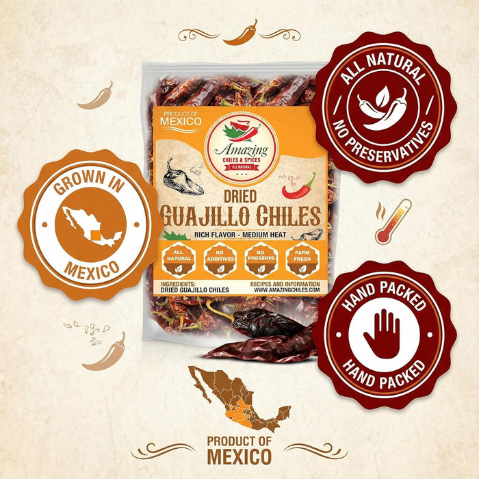 Guajillo Chile Peppers Dried Whole