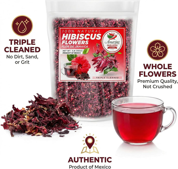 Dried Hibiscus Flowers 1LB