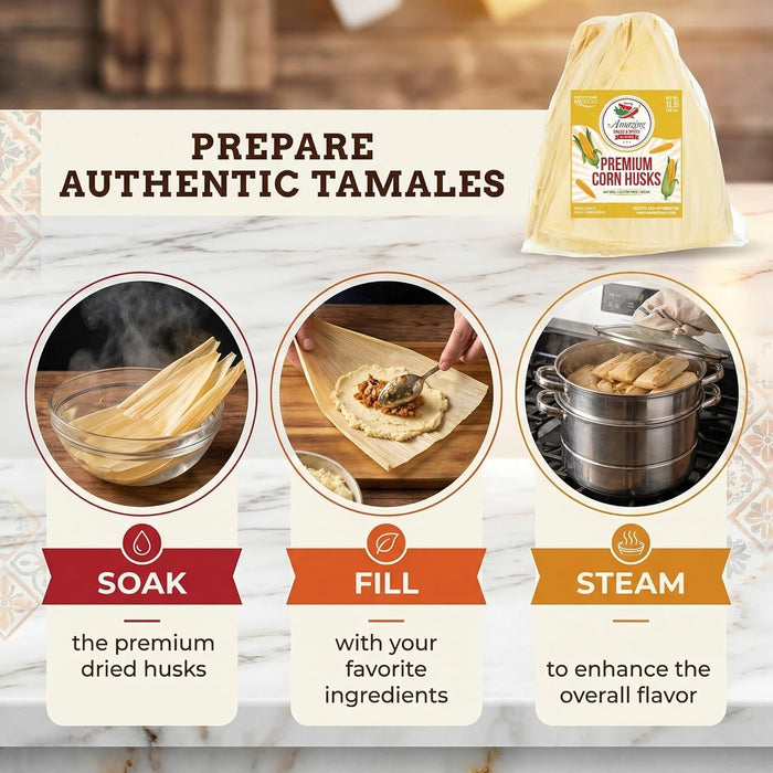 Traditional Mexican Corn Husks For Tamales 1LB