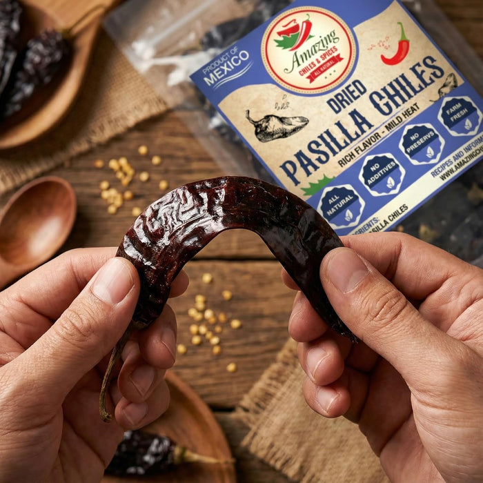 Pasilla Negro Chile Peppers Dried Whole
