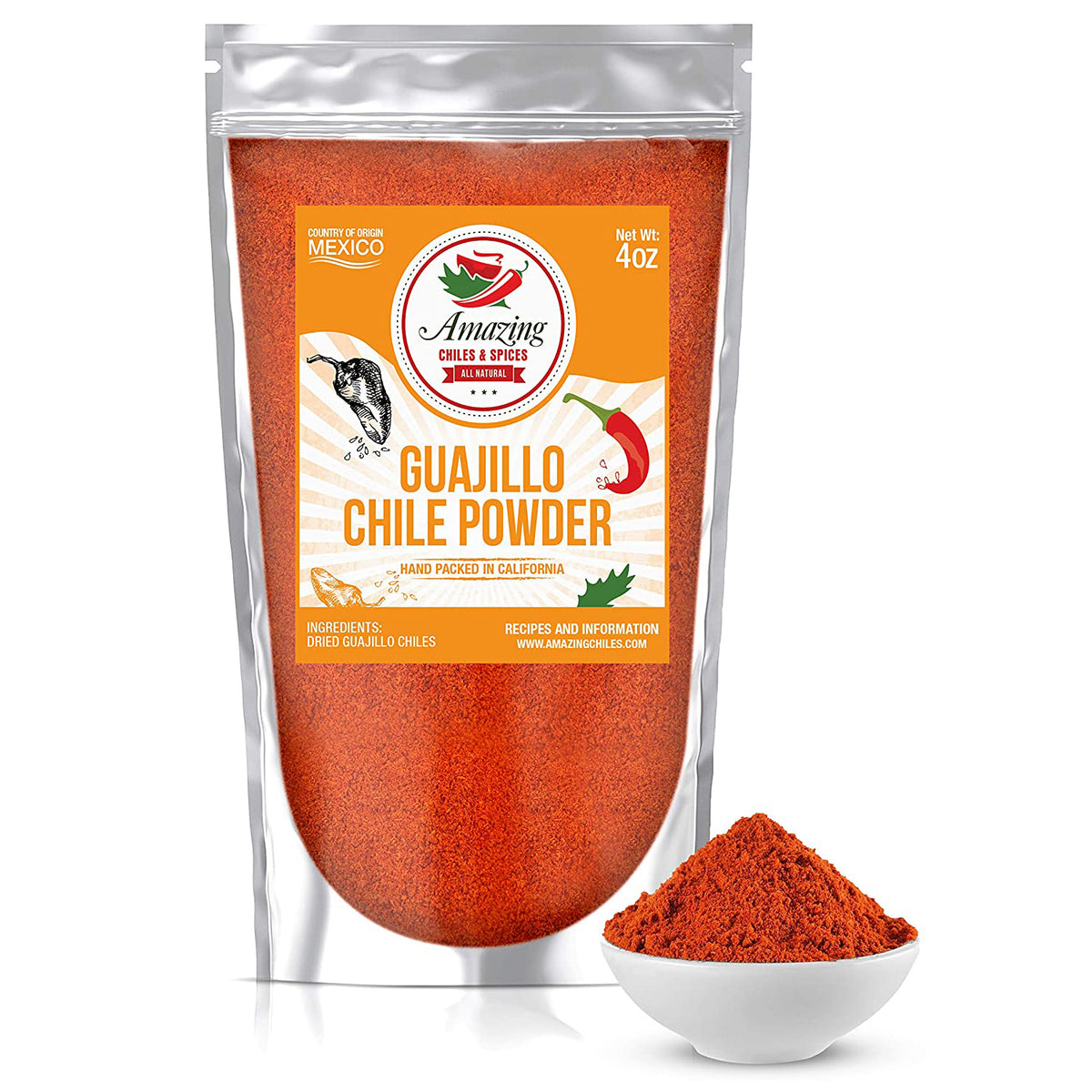 Guajillo Chile Powder Ground — Amazing Chiles and Spices